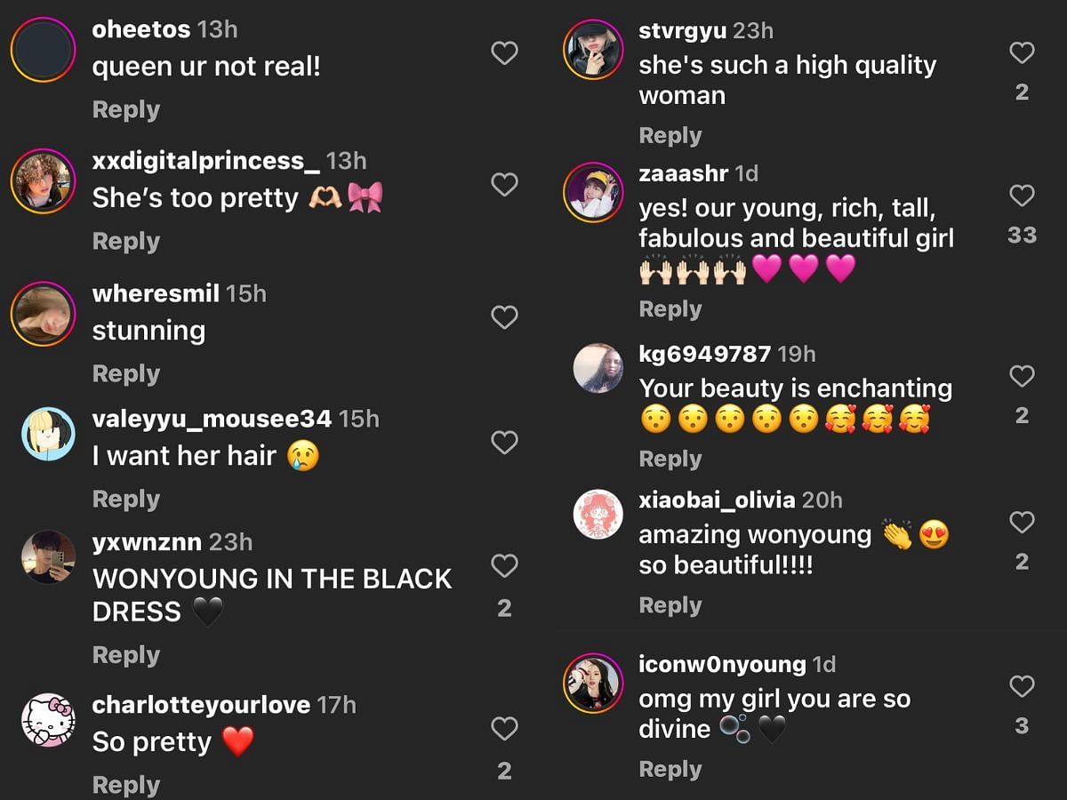 More reactions from fans (Image via Instagram/@for_everyoung10)